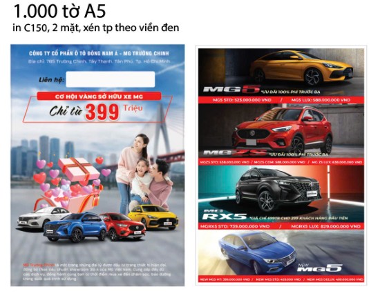 In An Gia nhận in tờ rơi theo yêu cầu của khách hàng